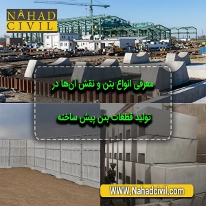 معرفی انواع بتن و نقش آنها در قطعات یتن پیش ساخته