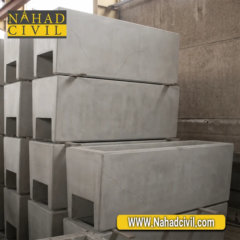 ترک حرارتی سطحی روی پنل بتن پیش ساخته در محیط تولید